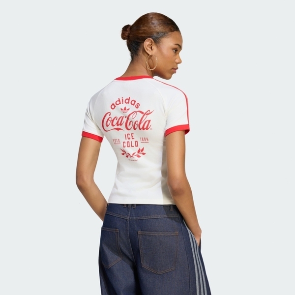 Adidas 愛迪達 3s Tee KY7559 女 T恤 運動上衣 休閒短袖 白 亞版 可口可樂