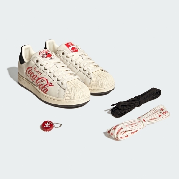 Adidas 愛迪達 Superstar II Coca-Cola KH6892 男女 休閒鞋 復古 皮革 流行 米