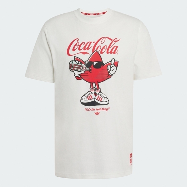 Adidas 愛迪達 Cc Treffie Tee KY2109 男女 T恤 運動上衣 休閒短袖 白 亞版 可口可樂