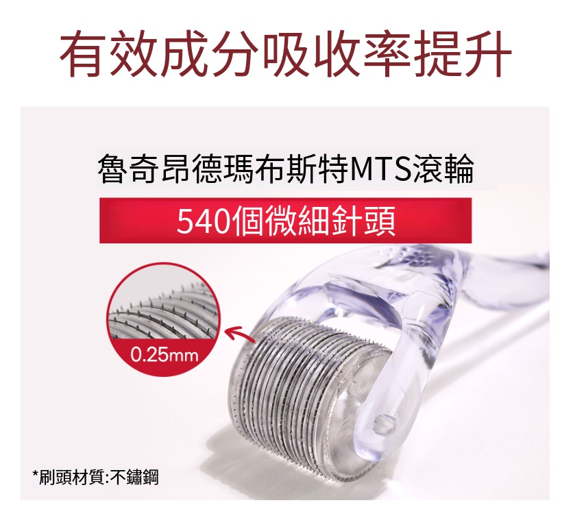 【LUTHIONE 白玉導入滾輪微針-0.25mm】
