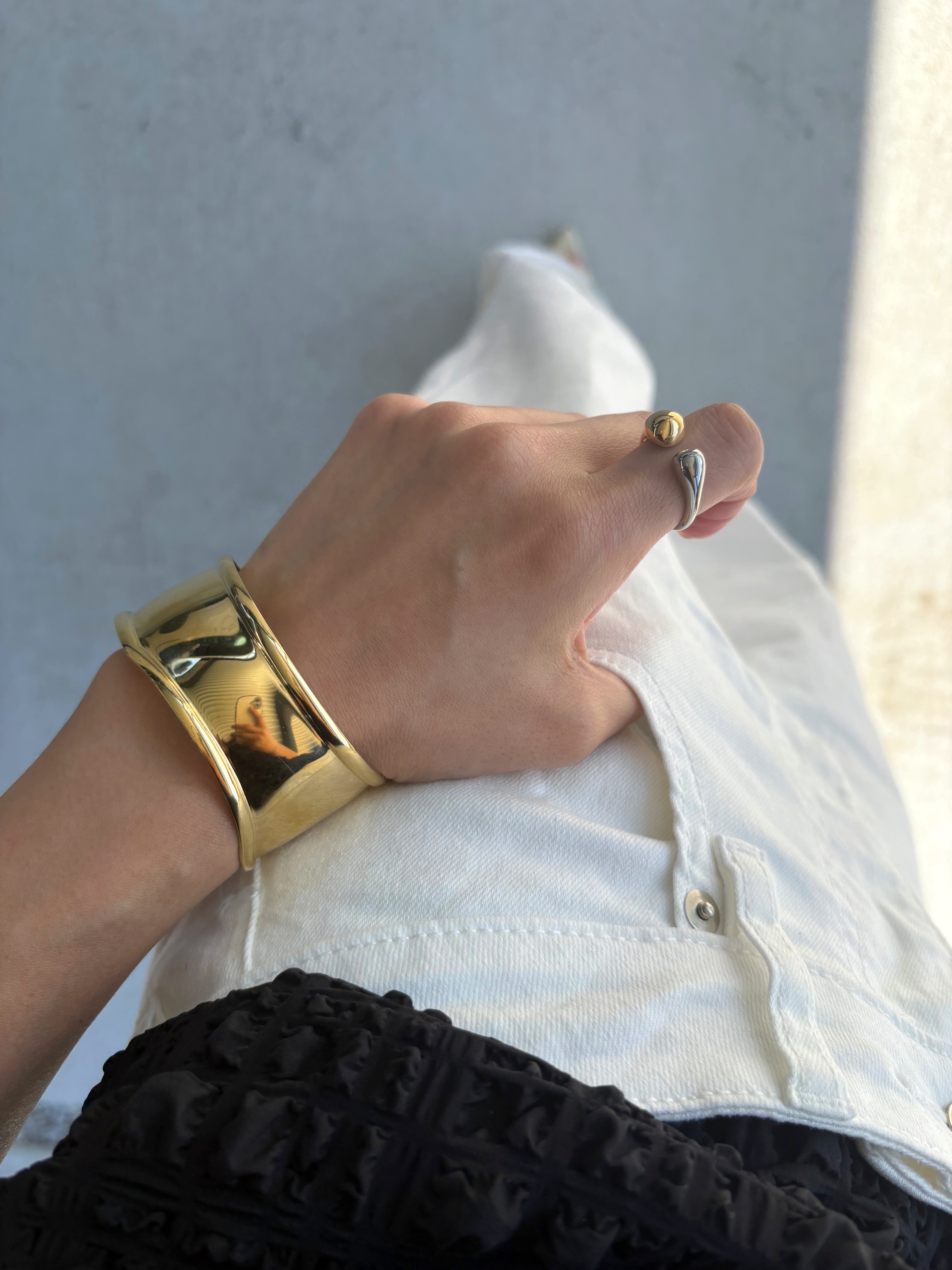 bicolor open ring