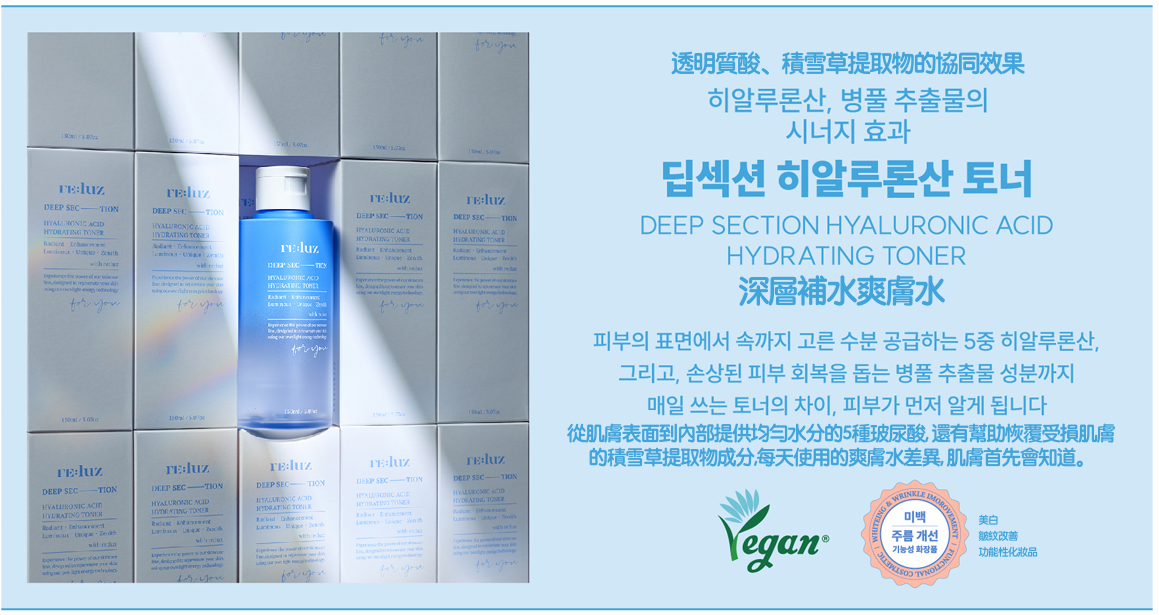 【RELUZ 深層補水爽膚水 150ML】