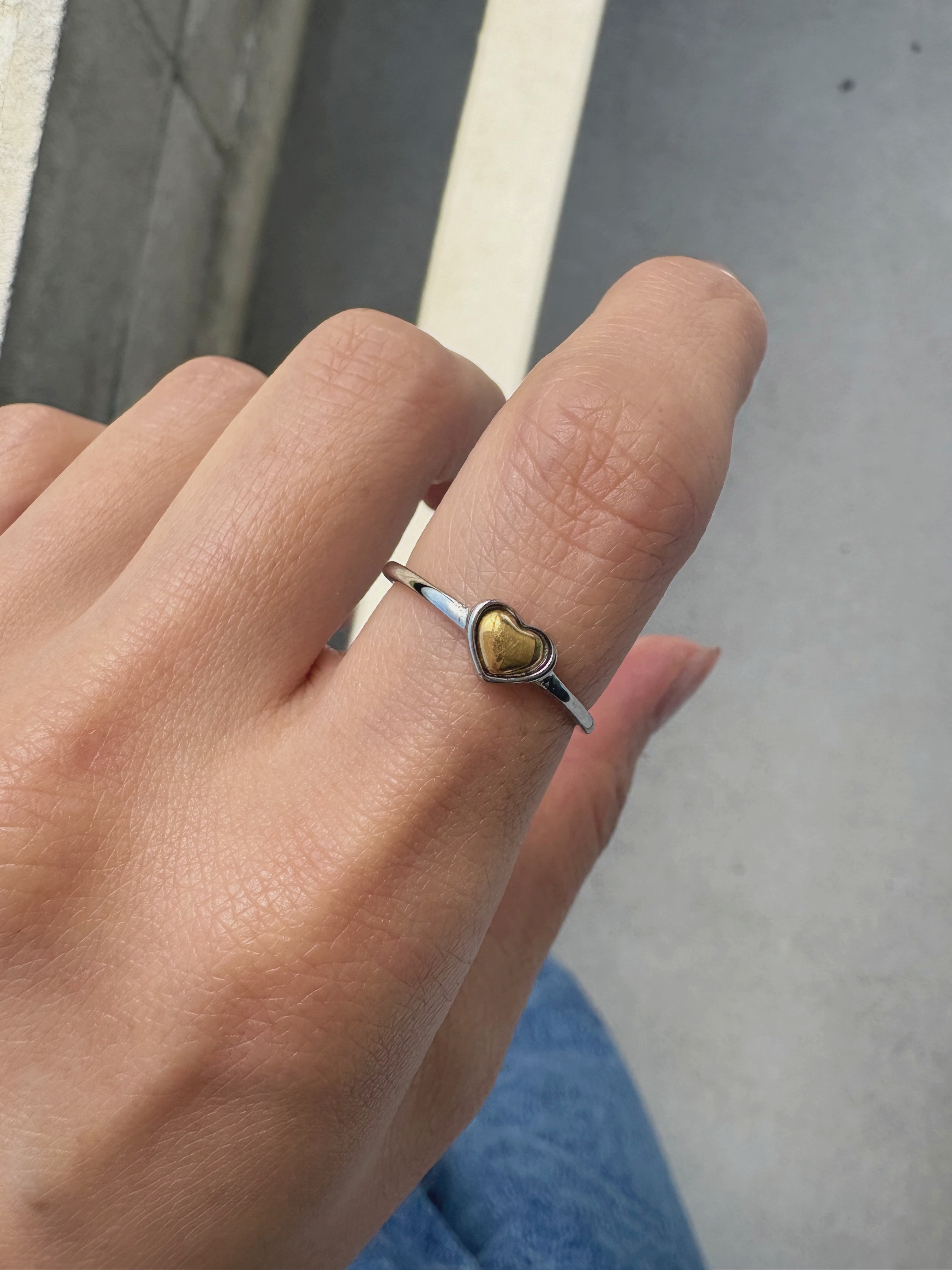 original small heart ring