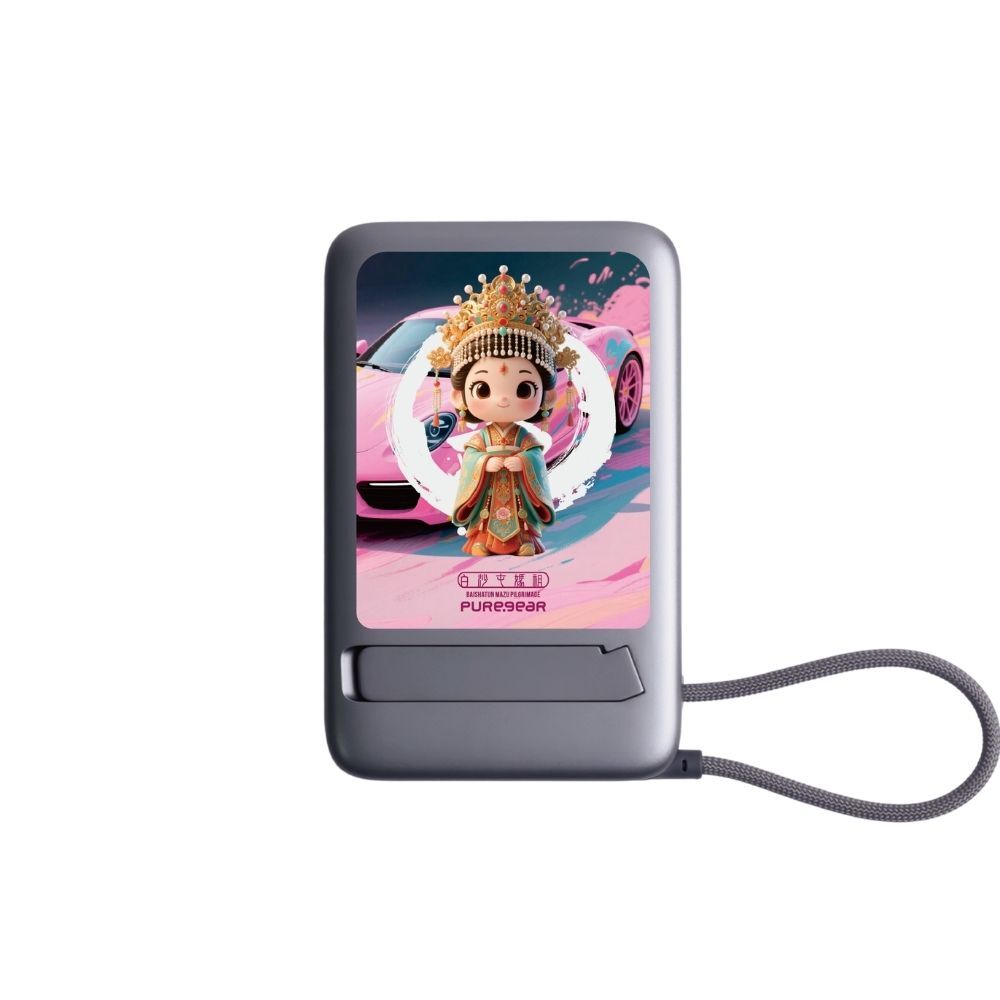 磁吸支架行動電源MagSafe / 粉紅超跑(白沙屯媽祖)