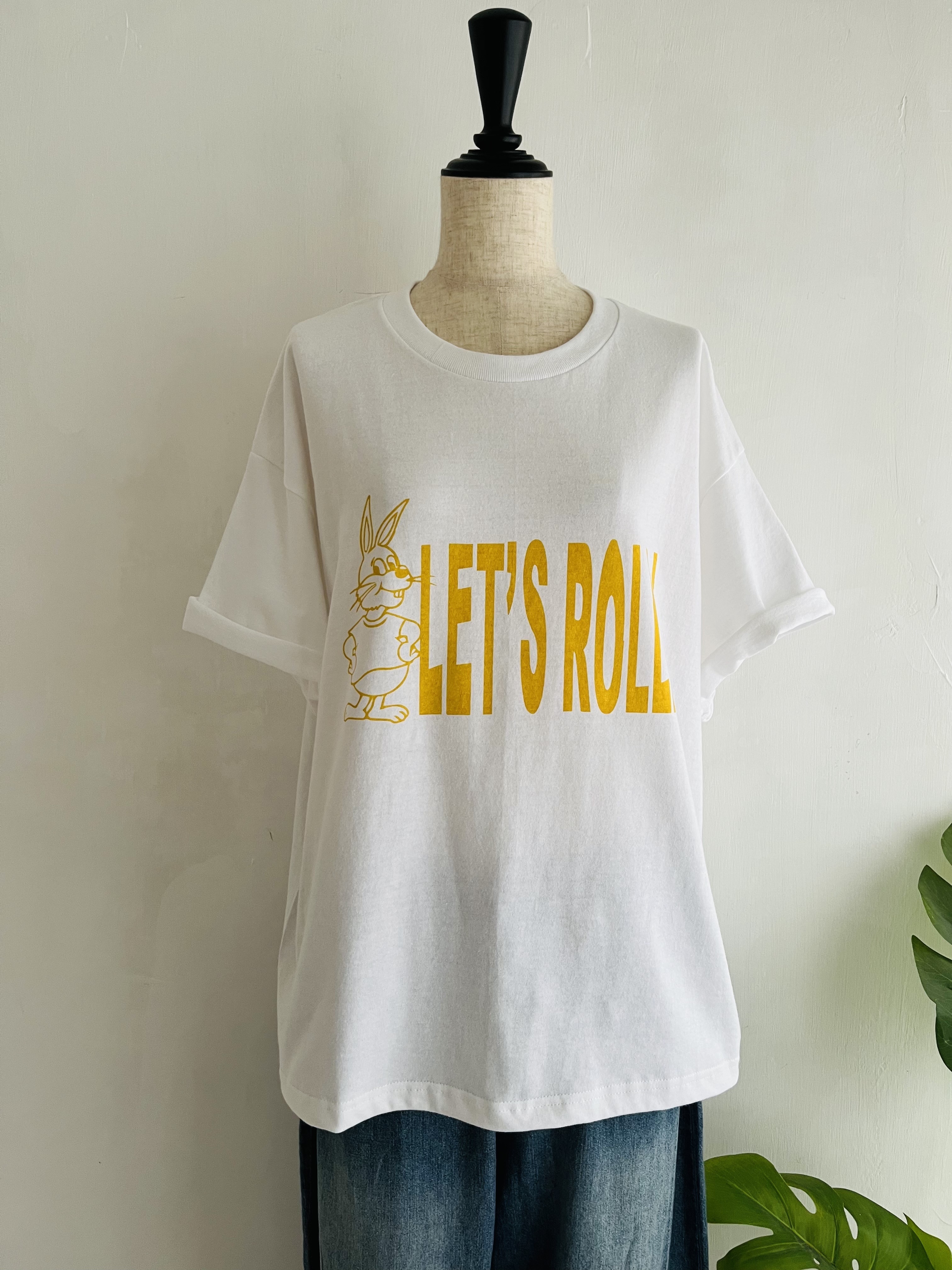 日本製ALL HOURS白色圓領tee