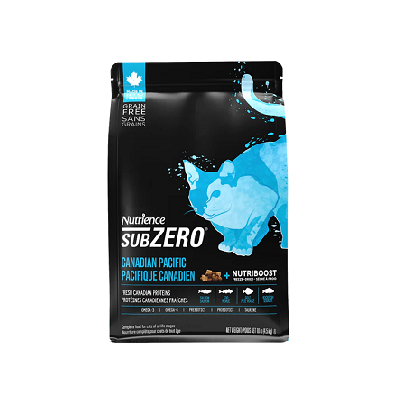 Nutrience SUBZERO 無穀物七種魚全貓配方 1.8kg (4lbs) (凍乾鮮三文魚+鯡魚)
