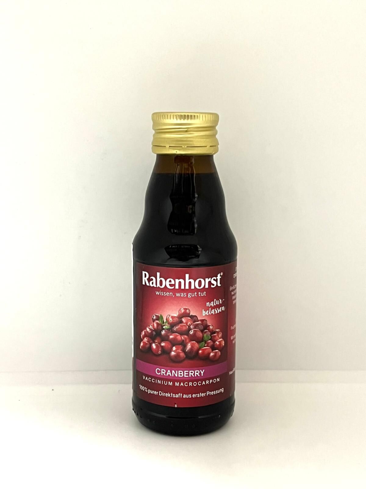 I1: Rabenhorst - 100% Cranberry Juice 125ml