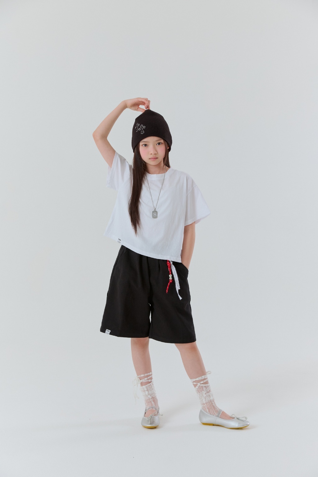 正韓夏Lilas 兩色經典黑白上衣