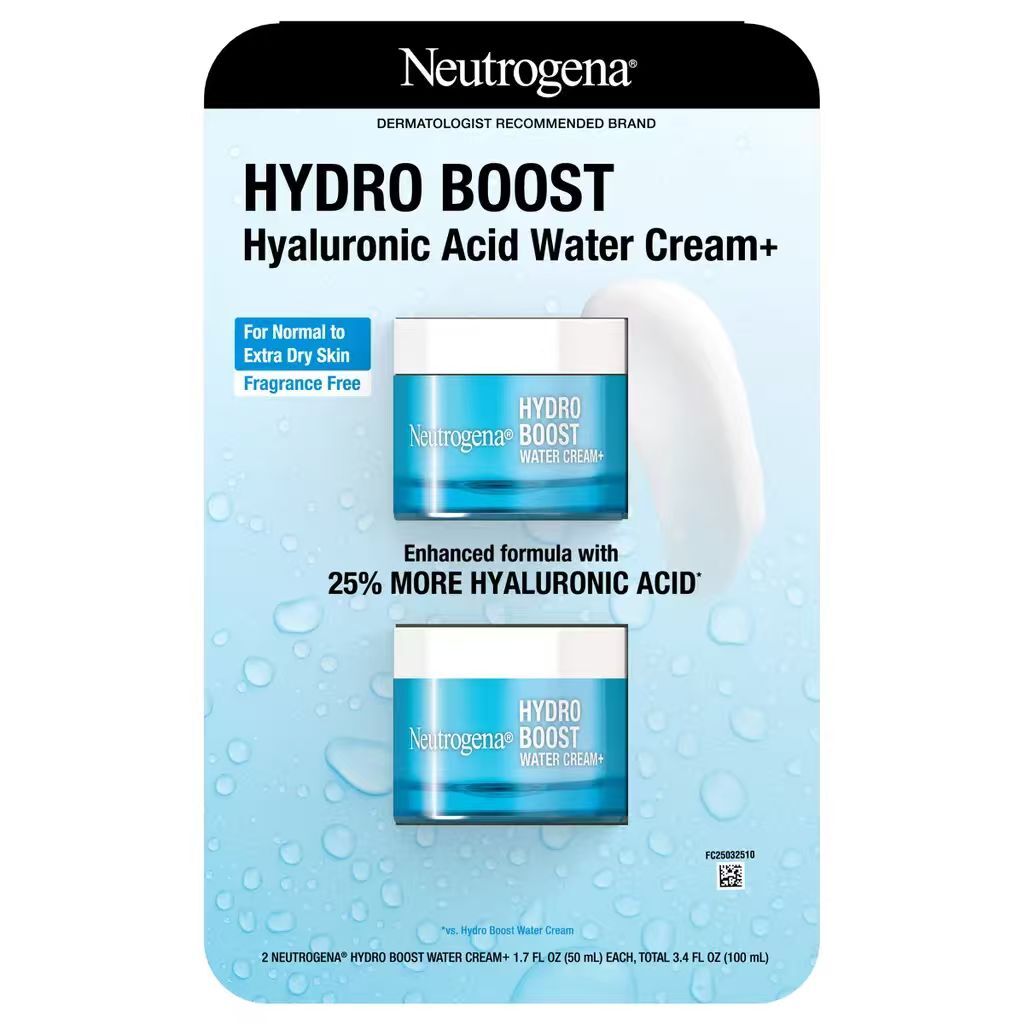 【預購】Neutrogena H061018 Hydro Boost 水活保濕凝霜 (50g × 2樽裝)