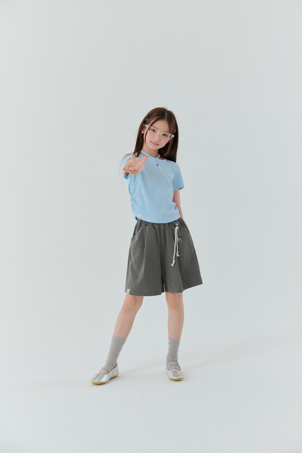 正韓夏Lilas 三色bling綁帶上衣