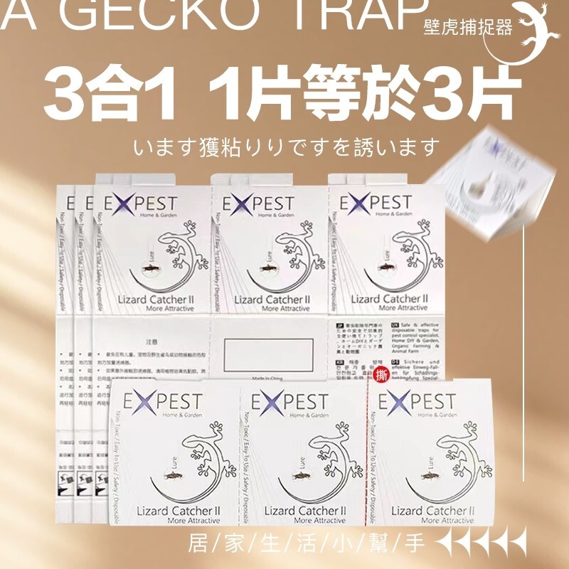EXPEST Home & Garden 壁虎屋 專利無毒捕壁虎器 9片裝