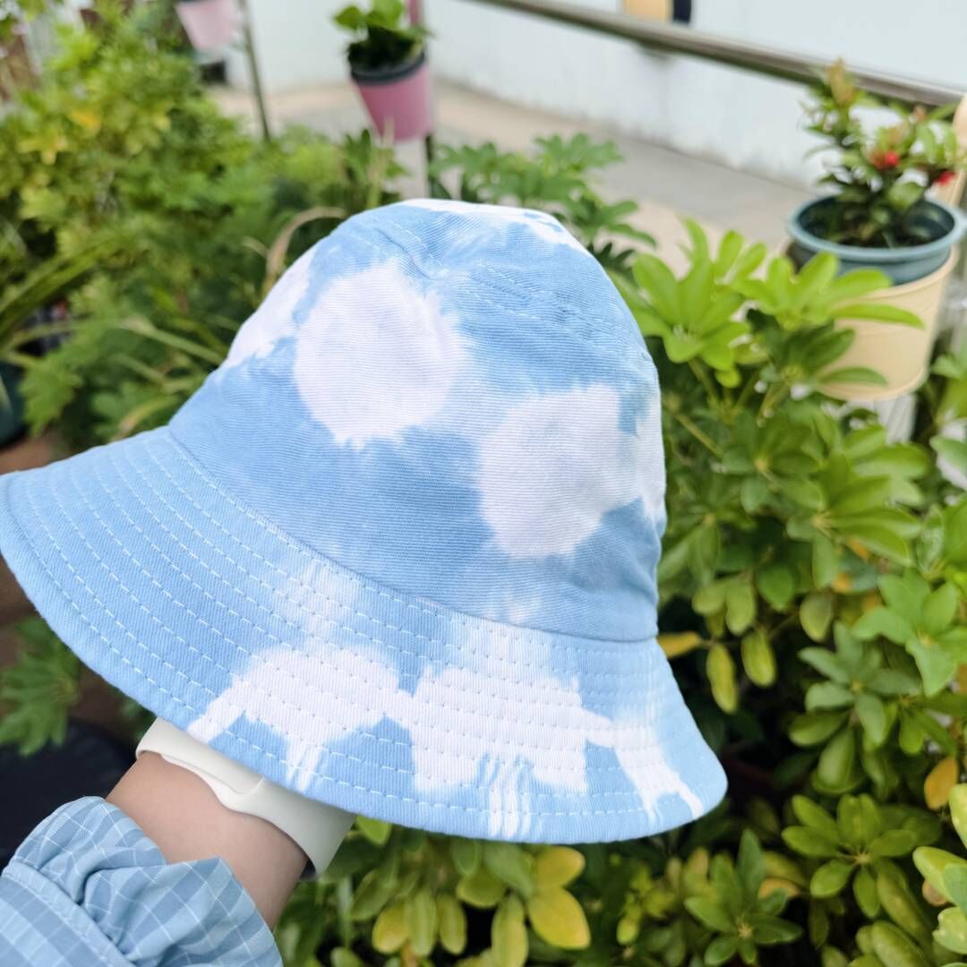 天然植物染系列 - 藍染透氣漁夫帽