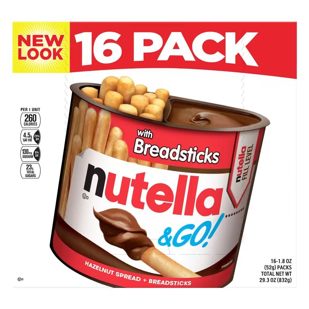 【預購】Nutella & GO! H061032 榛子朱古力醬脆條 (16入)