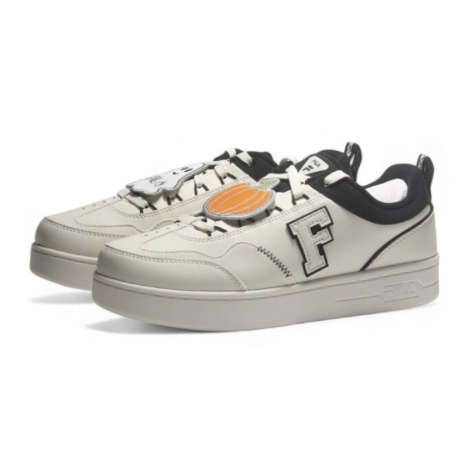 【下殺↘$1290】FILA 休閒鞋 奶油黑 南瓜 鬼精靈 小白鞋 復古 男 1C902Y100