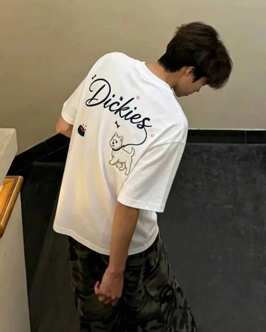 <斯狗以🐶>DICKIES 復古美式狗狗 手寫LOGO2 短袖上衣 4色