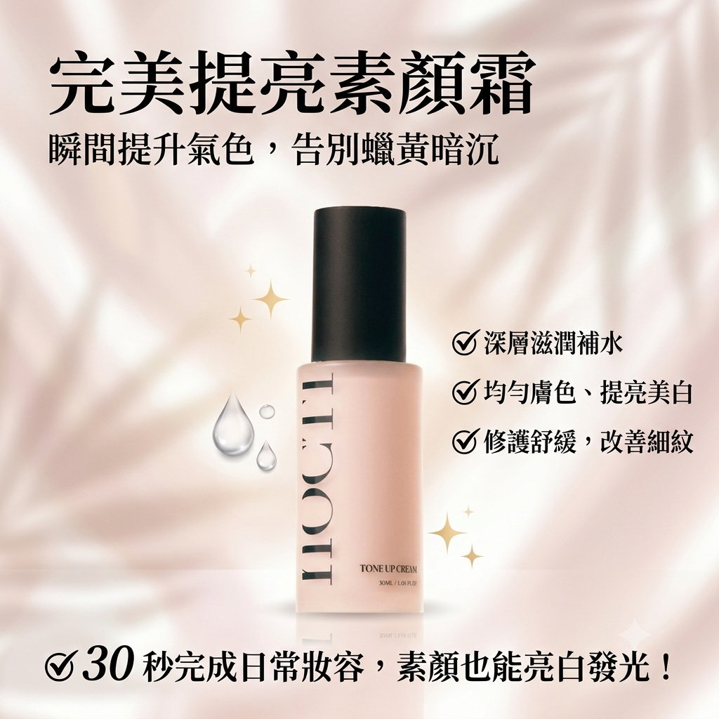 【NOCTI 完美提亮素顏霜 30ML】