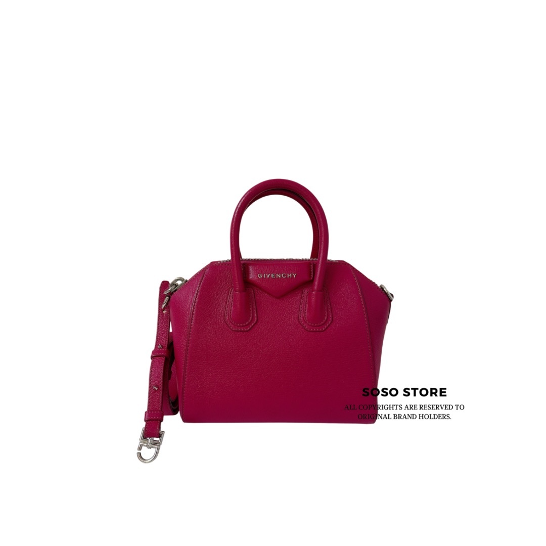 Givenchy Antigona Mini - Fuchsia / Silver