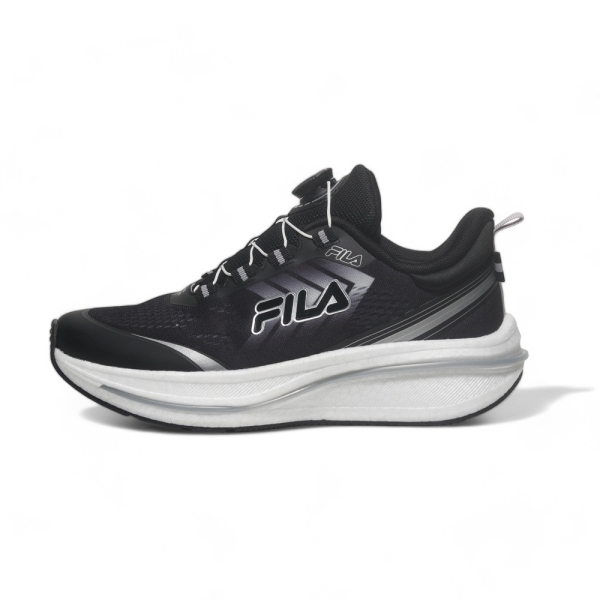 【下殺↘$1290】FILA 慢跑鞋 黑白 轉盤 旋鈕 BOOST 運動 男 1J903Y000