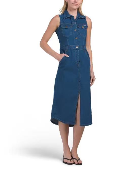【預購】BEBE H061053 無袖牛仔連身裙