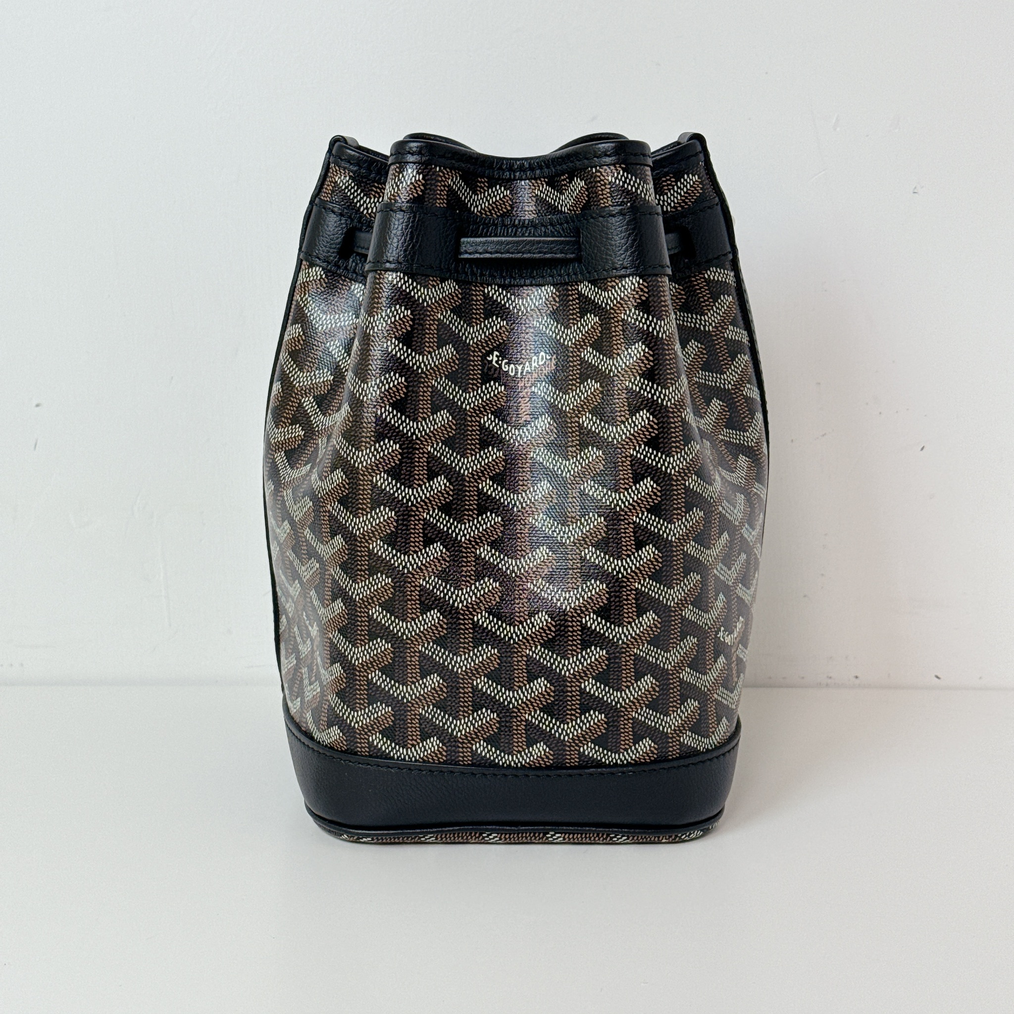Goyard Petit Flot Bucket Bag - Black / SHW