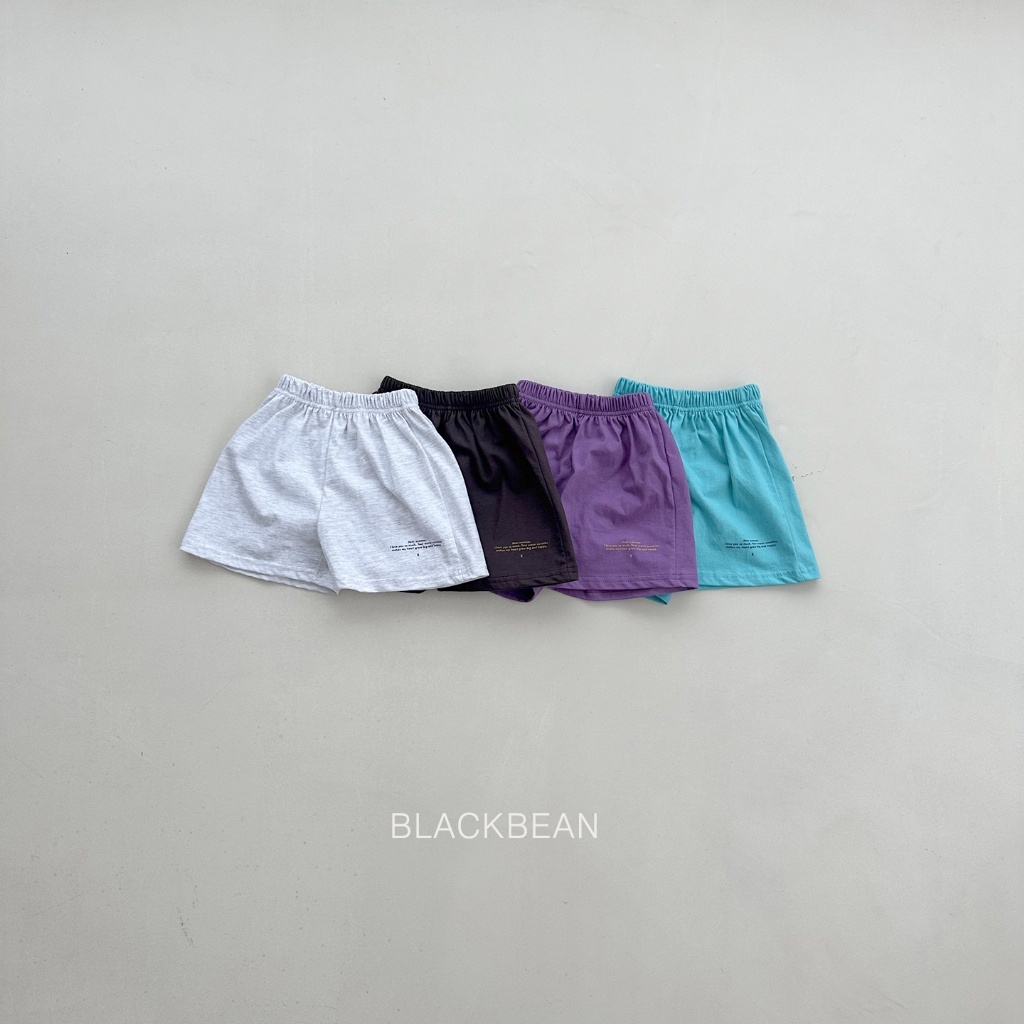 韓國🇰🇷BLACKBEAN 小印字棉短褲(BS-BM/S-XL)