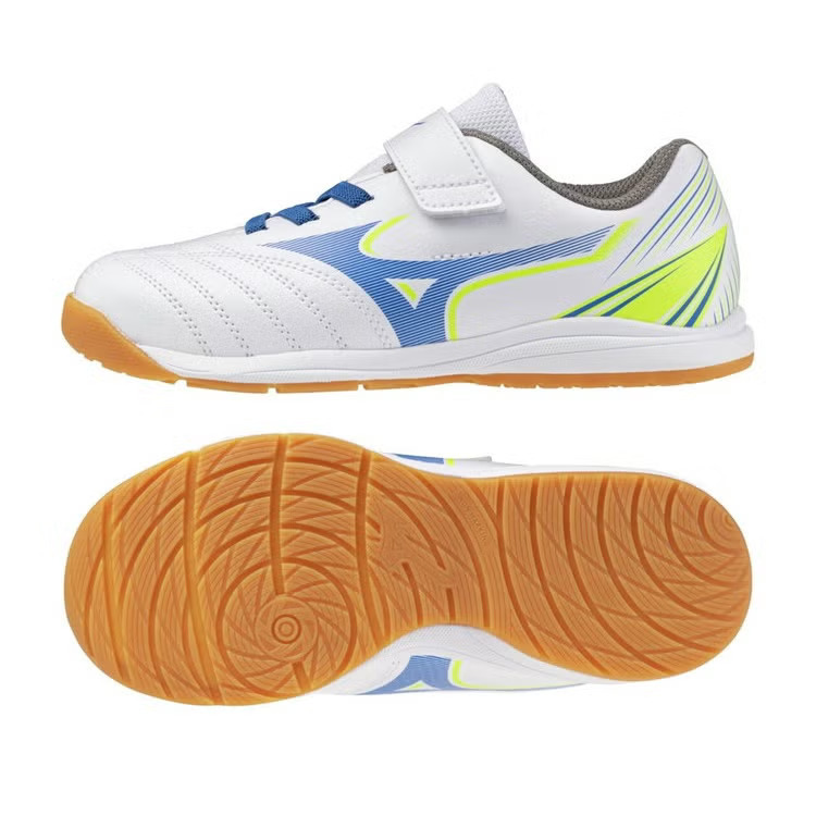 MIZUNO ALEGOAL SB IN JR 26FW 童裝石地足球鞋 白藍色