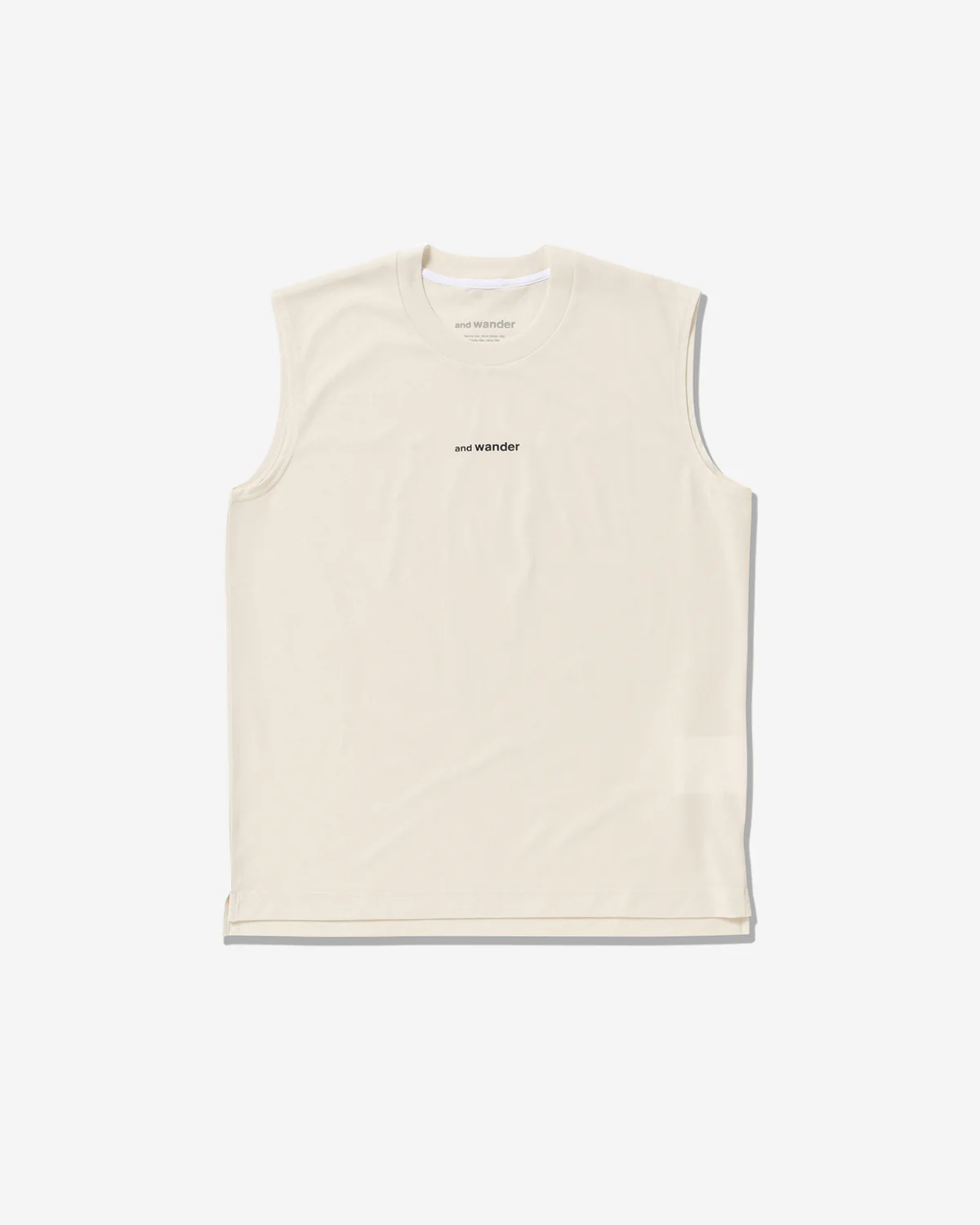 and wander｜Dry Mesh Tank Top "Off White"