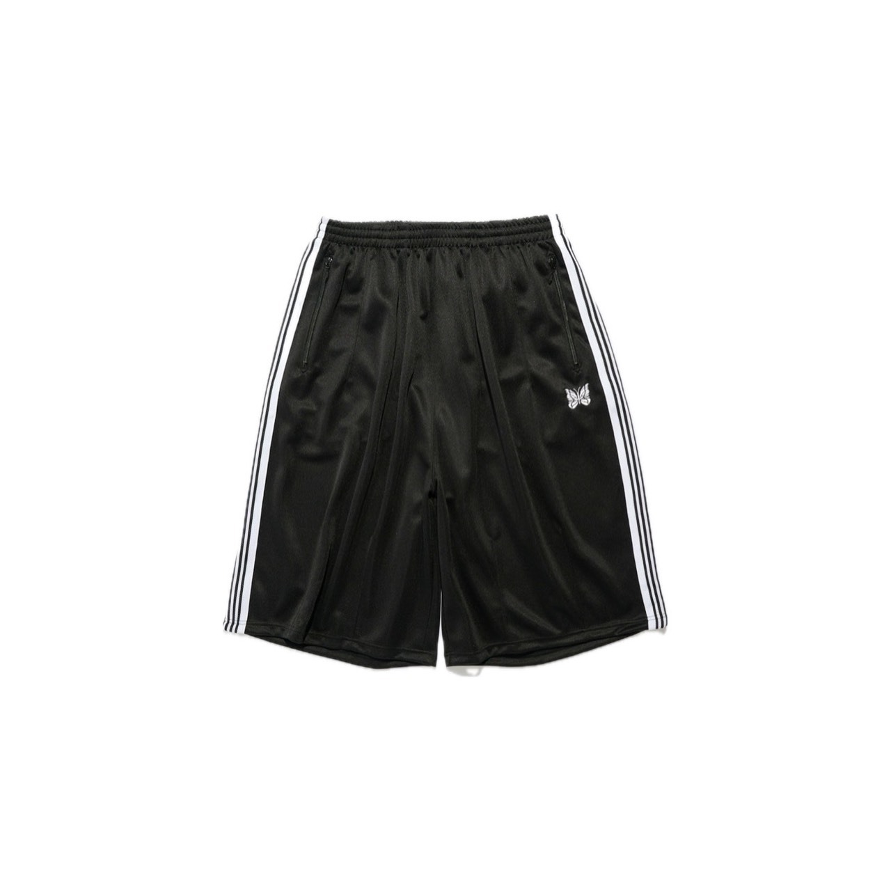 -(B5a04)-NEEDLES X STUDIOUS HD TRACK PANTS 別注款 短褲 全黑/黑白/棕色-116343110