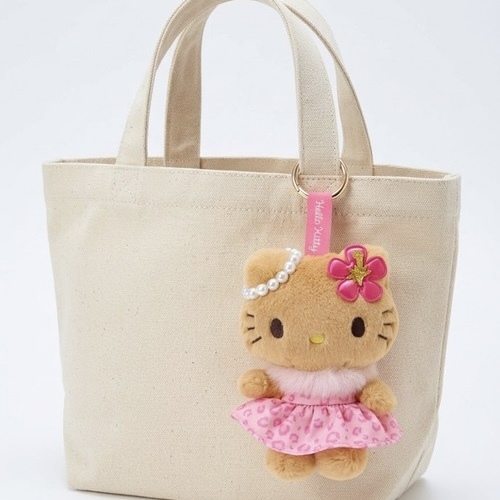 SANRIO 三麗鷗 曬黑 緞面豹紋服裝 小麥色 吊飾 多款