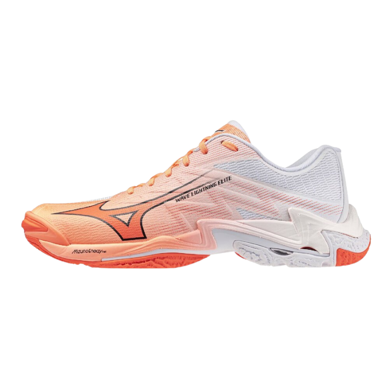 MIZUNO WAVE LIGHTNING ELITE 26FW Volleyball Shoes White/Orange