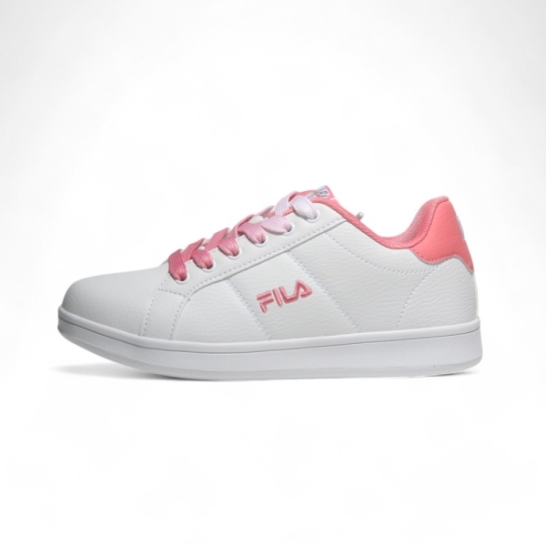 【下殺↘$1390】FILA 休閒鞋 白 桃粉漸層 皮革 小白鞋 女 5C323Z155