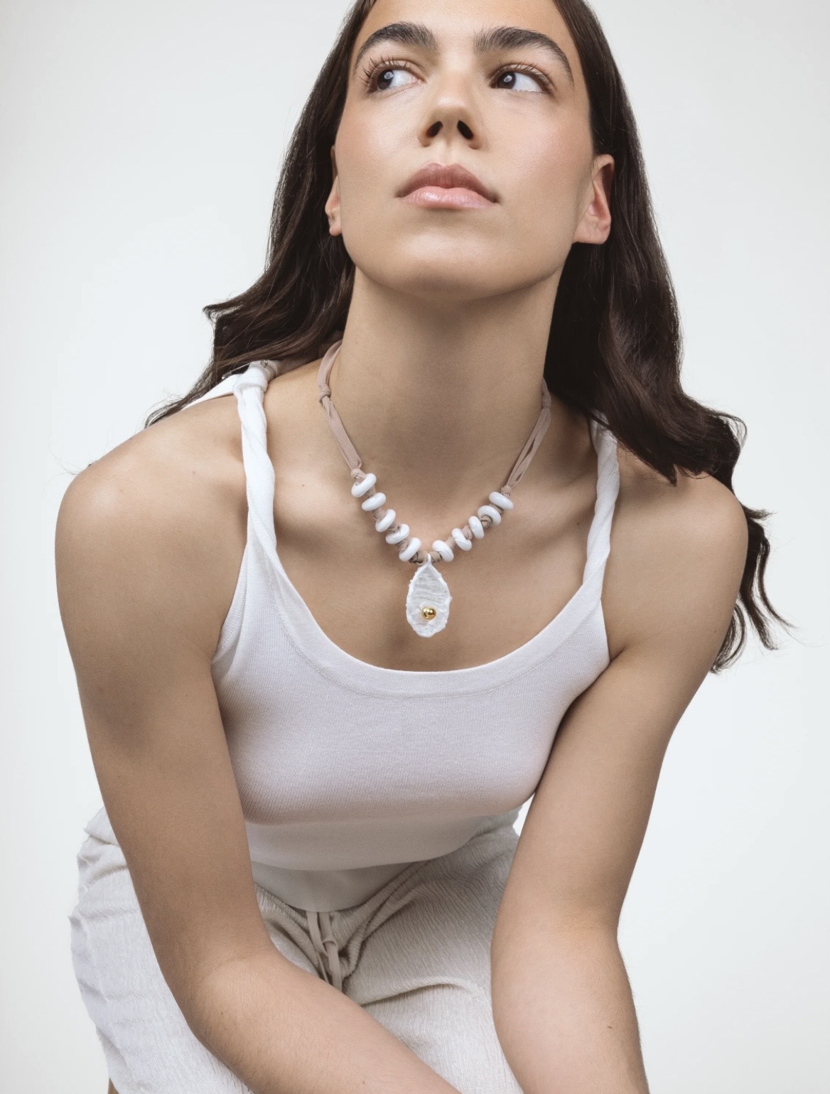 Petite A - Oyster Necklace