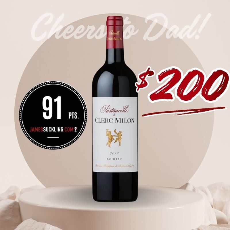 (父親節優惠)(JS92) Pastourelle de Clerc Milon 雙公 克拉米倫酒莊 副牌木塞紅酒 2017 750ml [PRO0420]