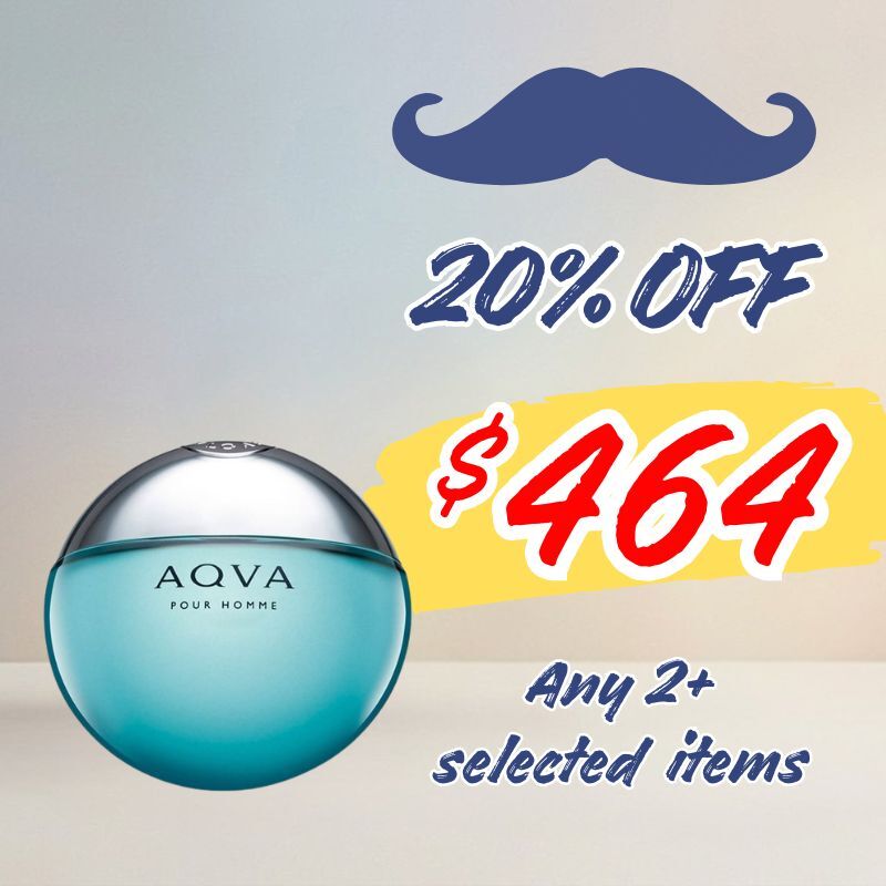 (20% Off for 2)Bvlgari Aqva Pour Homme EDT 100ML (Tester Pack)  (Barcode: 783320427176)