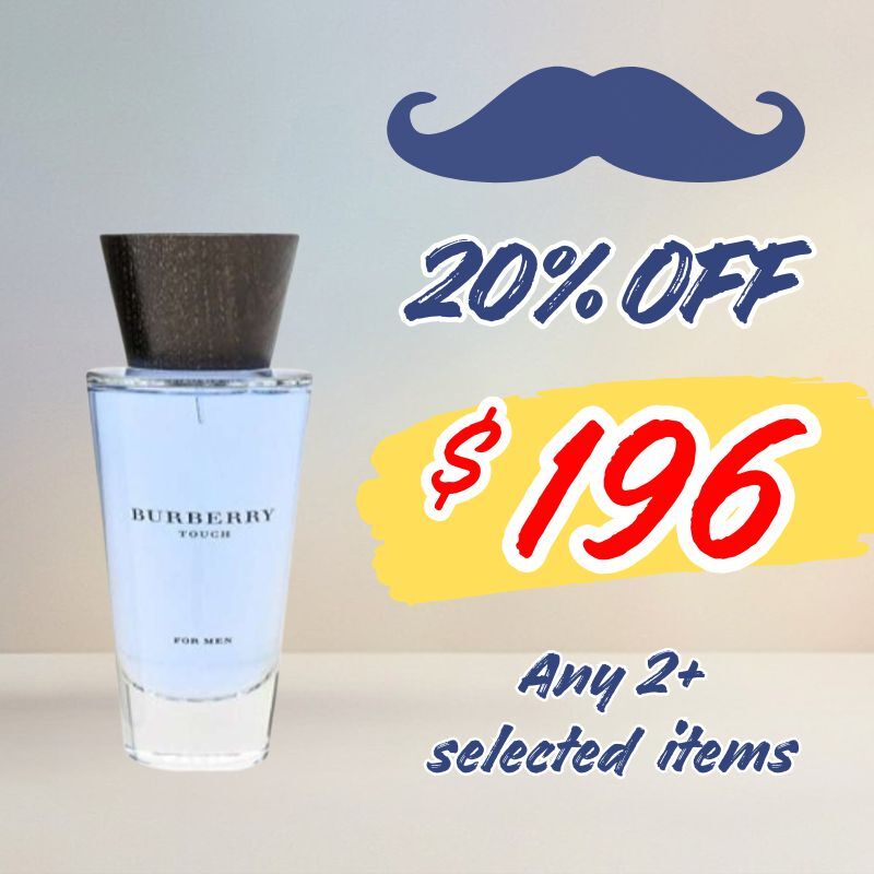 (20% Off for 2)[New Packaging] Burberry Touch For Men EDT 100ml (Barcode: 3614227748682)