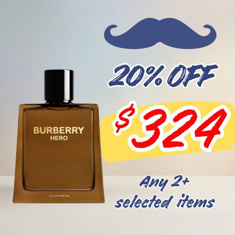 (20% Off for 2)Burberry Hero Parfum 50ML  (Barcode: 3616304679452)