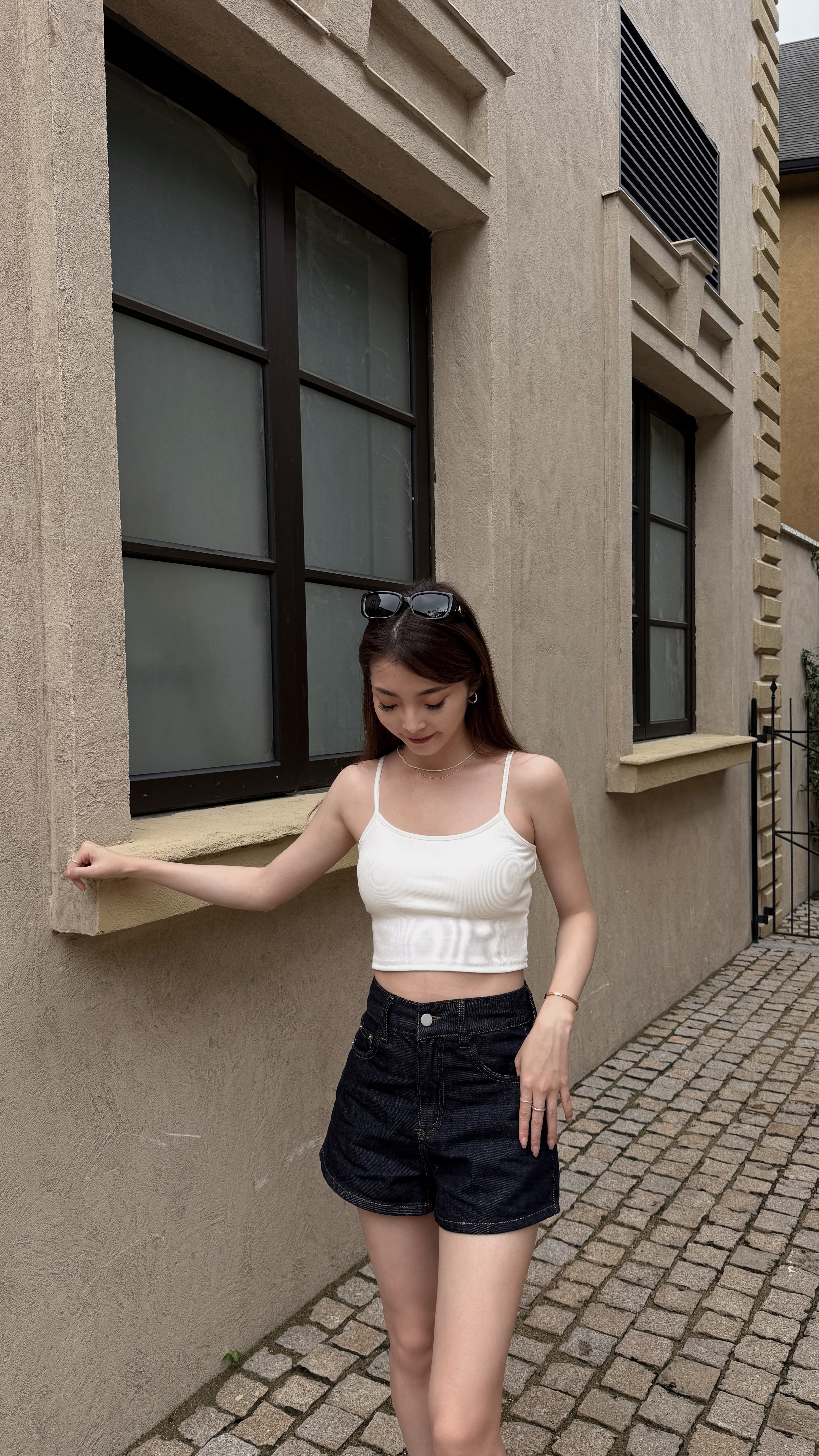細節感坑條可調節bra top ( 3 colors )