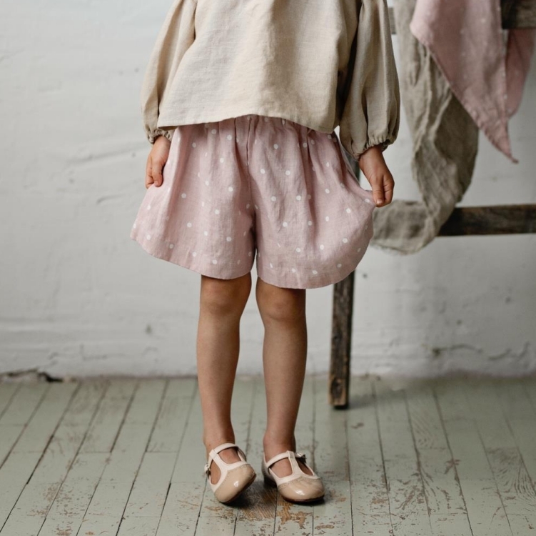 (預購)ALL THE BEAUTIFUL LINEN 亞麻寬鬆短褲 SHORTS