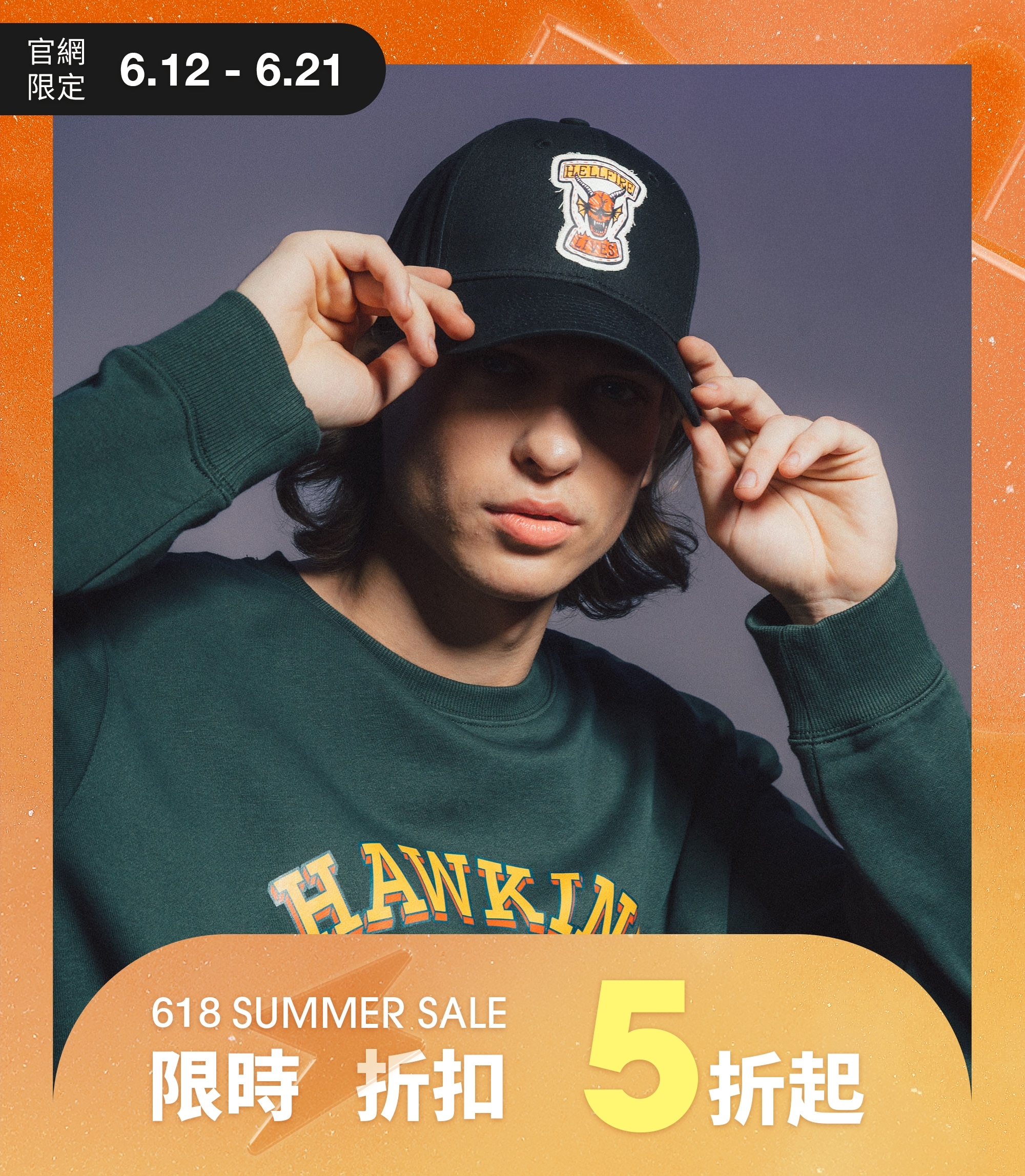 (現貨)Getchi X Stranger Things CAPS怪奇物語聯名系列帽子