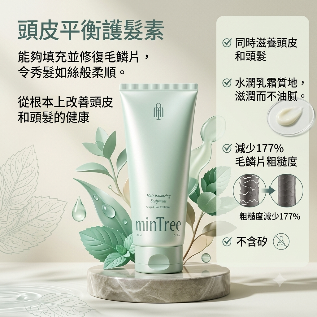 預訂6月下旬到【MinTree 頭皮平衡護髮素 200ml】