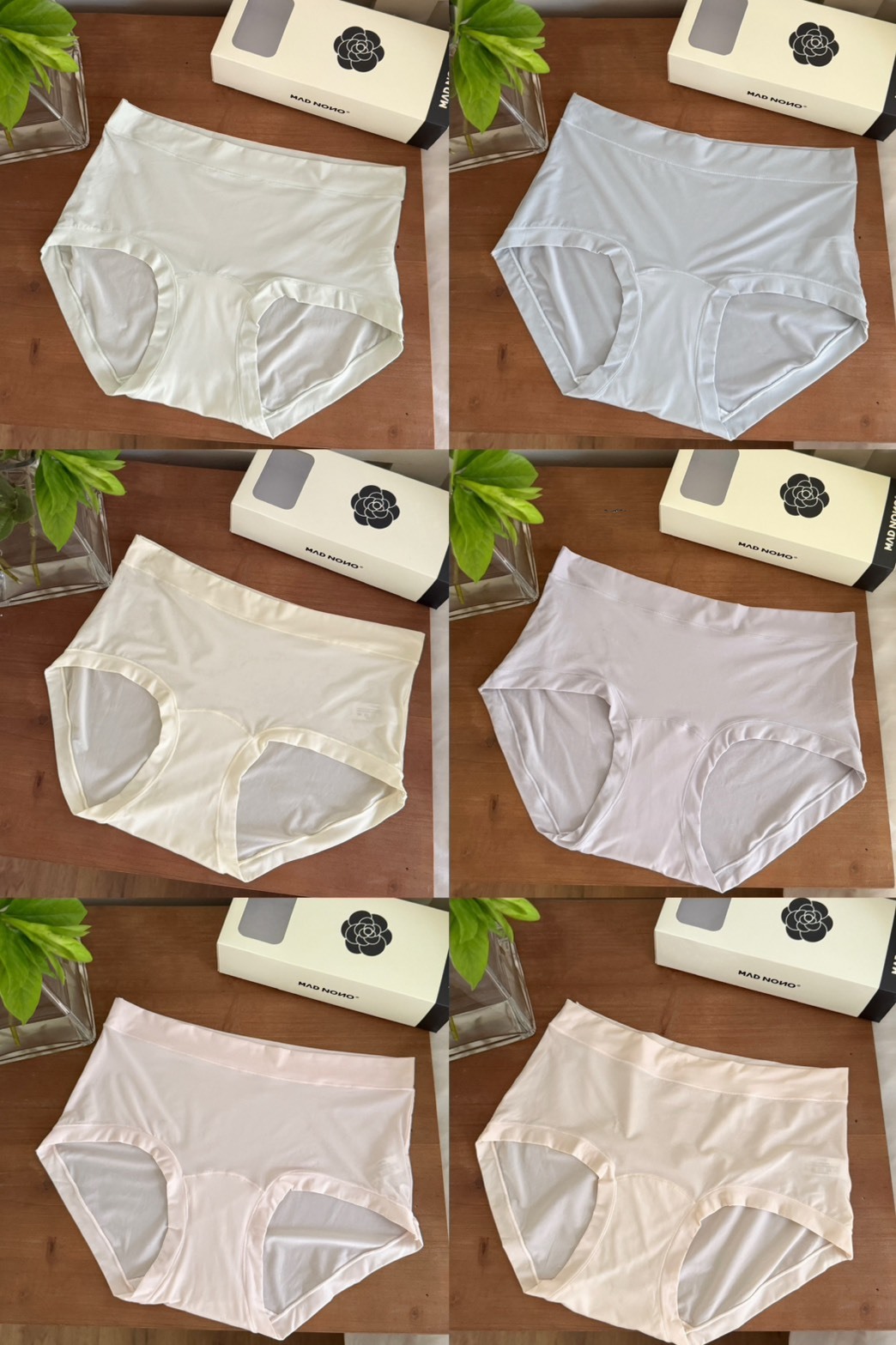 🌸 MAD NONO 山茶花巨能彈無痕內褲6入組