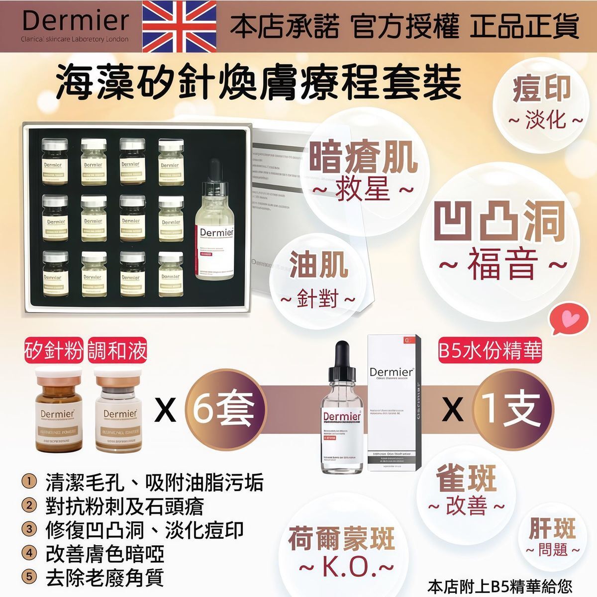 Dermier矽針療程套裝
