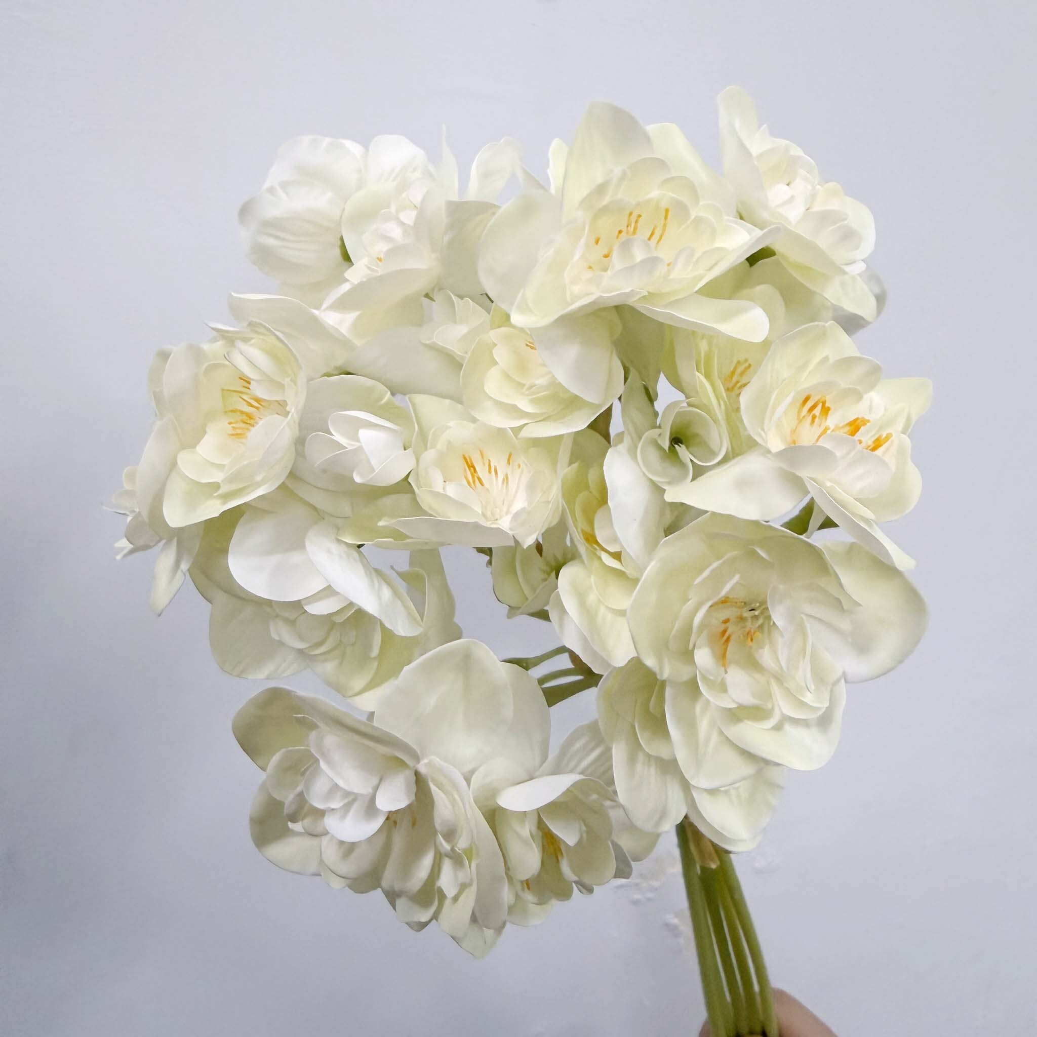 仿真保濕軟膠重瓣水仙花束