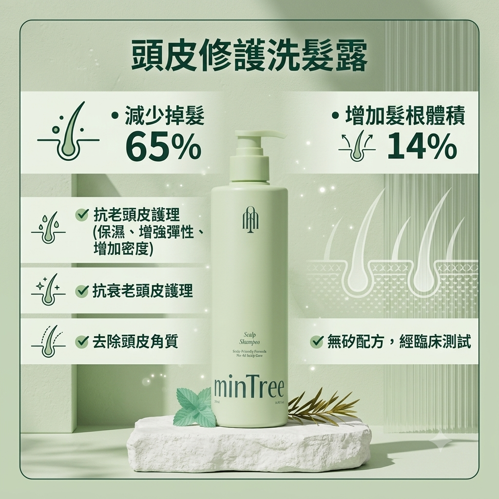 預訂6月下旬到【MinTree 頭皮洗髮露 500ML】