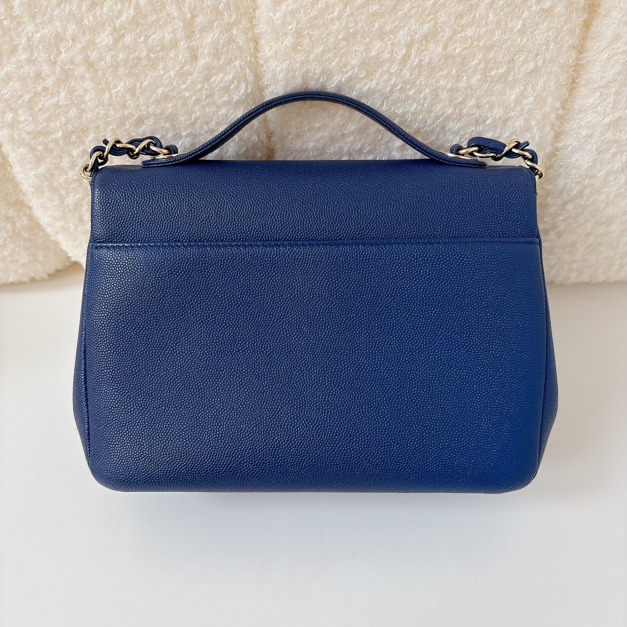 Chanel Business Affinity Flap Bag - Blue / GHW