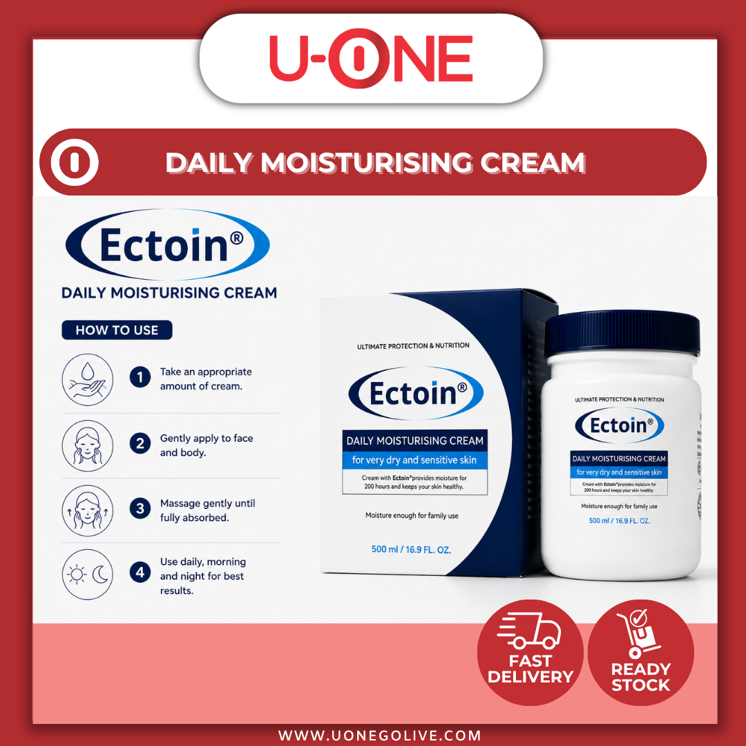 U-ONE | Korea | Ectoin | Daily Moisturising Cream | 500ml