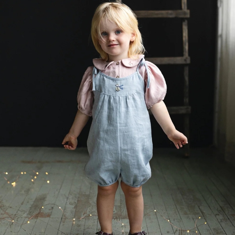 (預購)ALL THE BEAUTIFUL LINEN 亞麻連身吊帶褲 ROMPER