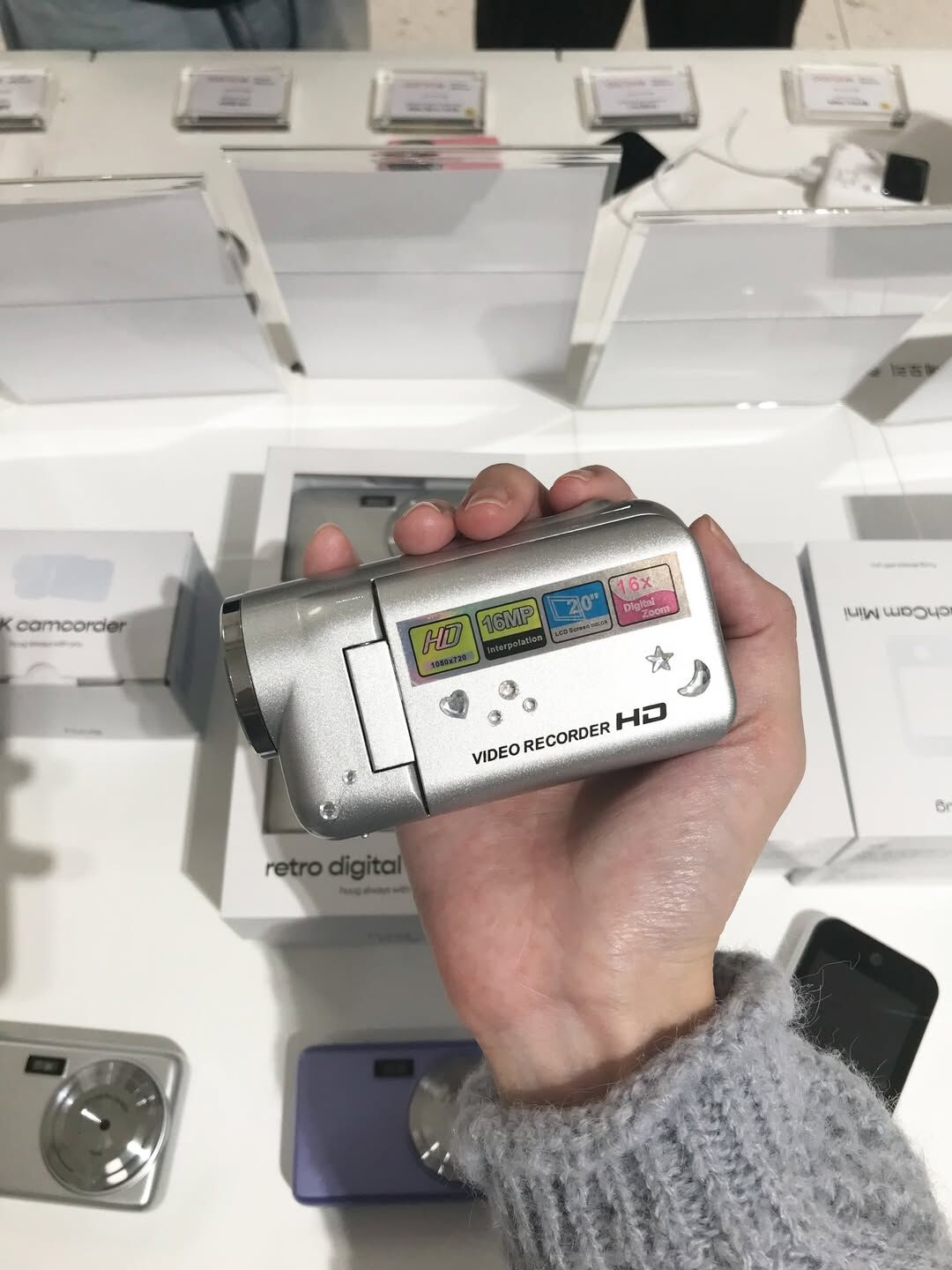 【6/12 - 6/14週末優惠】韓國代購 Y2K 復古攝影機 DV造型 附電池 記憶卡