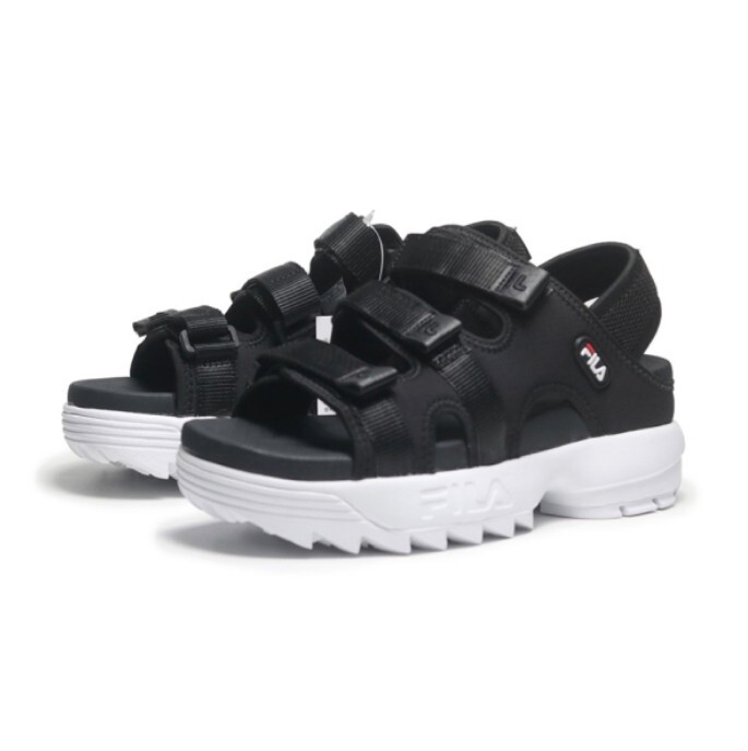 【下殺↘$1490】FILA 涼拖鞋 DISRUPTOR SD PUFFY 黑 厚底 鋸齒涼鞋 女 5S138Y013