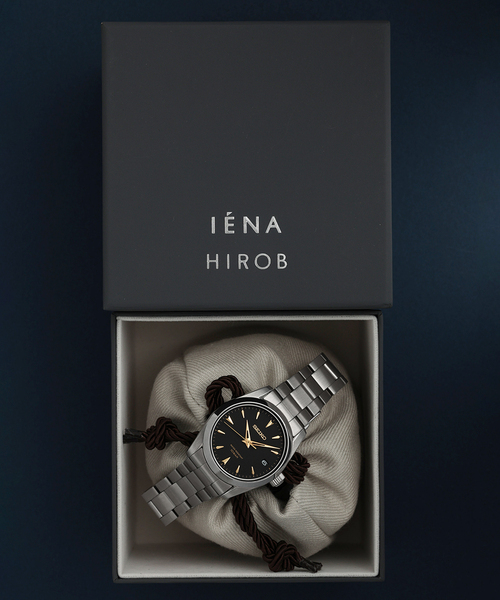 [預購] HIROB × IENA × SEIKO 別注黑面腕錶 日本製